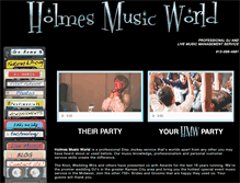 Tablet Screenshot of holmesmusicworld.com